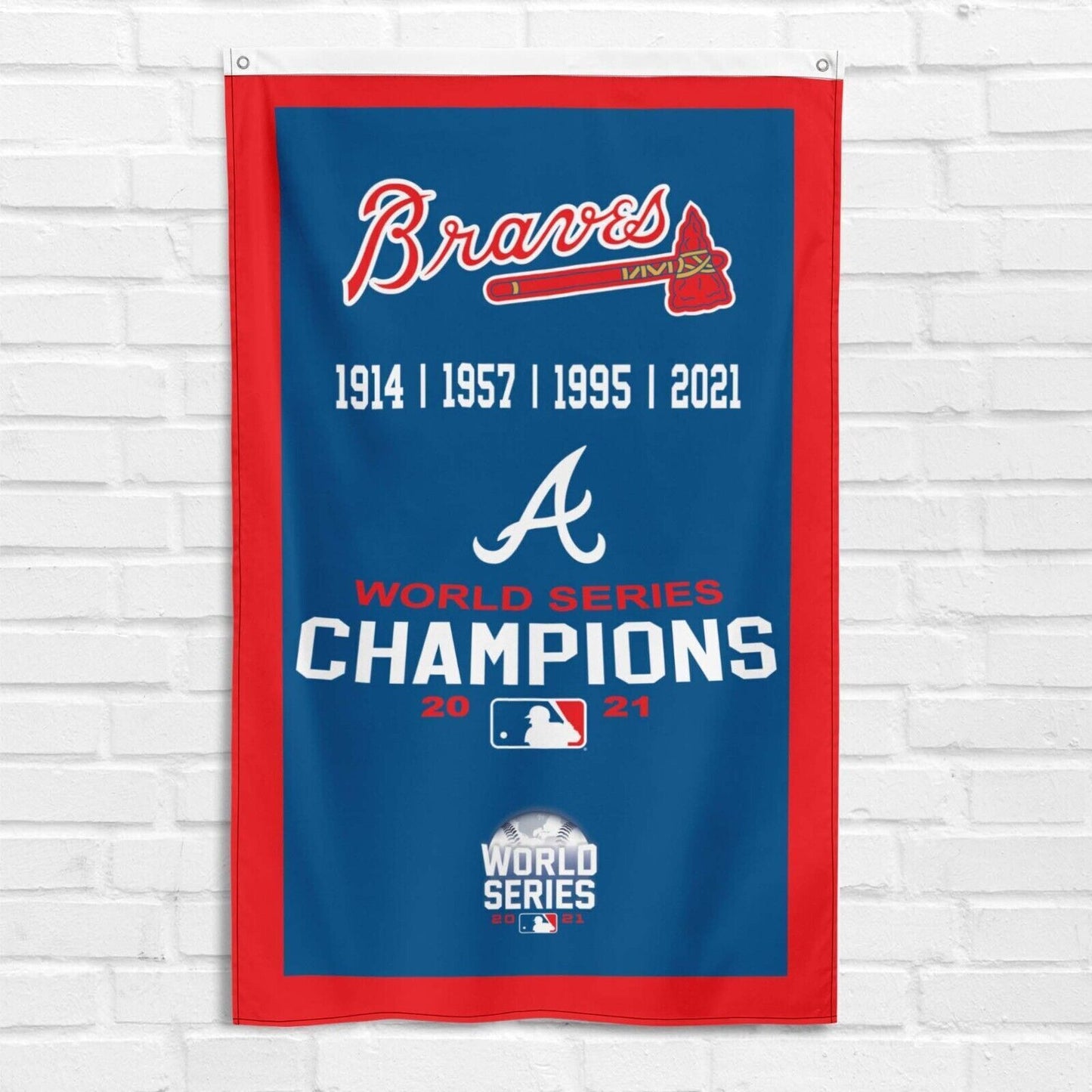 For Atlanta Braves Fans 3x5 ft Flag Baseball MLB World Series Champions Banner