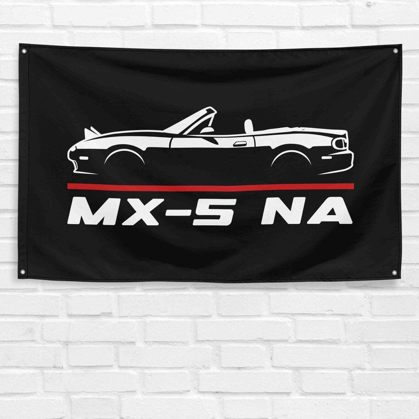 For MX 5 NA Miata Car Enthusiast 3x5 ft Flag Grandpa Dad Son Birthday Gift Man Cave Garage Wall Decor Banner