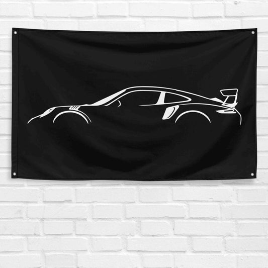 For 911 GT2 RS 2020 Car Enthusiast 3x5 ft Flag Grandpa Dad Son Birthday Gift Man Cave Garage Wall Decor Banner