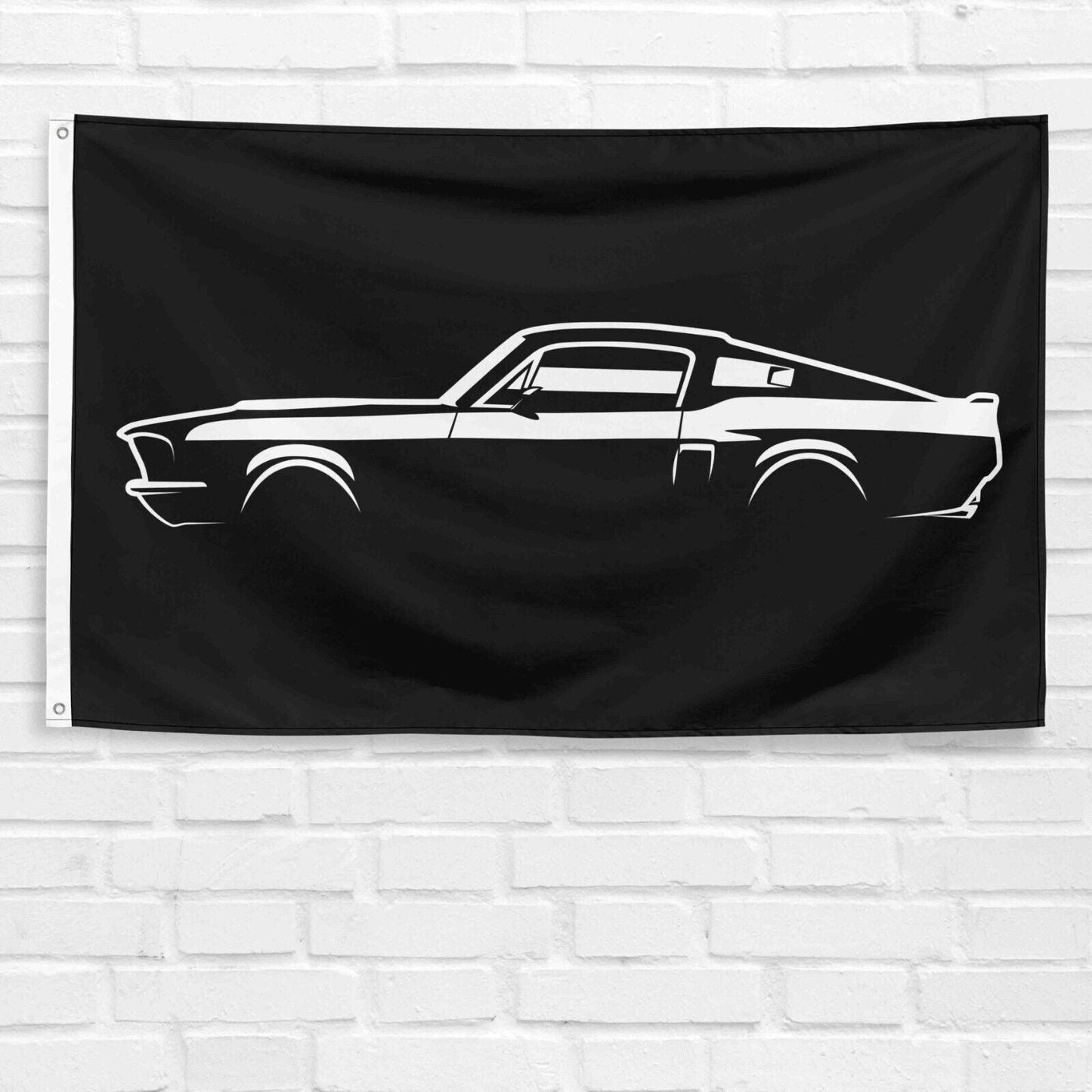 For Mustang Shelby GT500 1967 Car Enthusiast 3x5 ft Flag Grandpa Dad Son Birthday Gift Man Cave Garage Wall Decor Banner