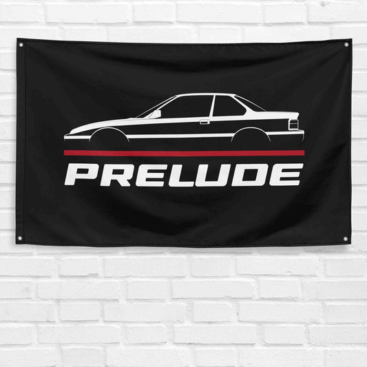 For Prelude 1987-1991 Car Enthusiast 3x5 ft Flag Grandpa Dad Son Birthday Gift Man Cave Garage Wall Decor Banner