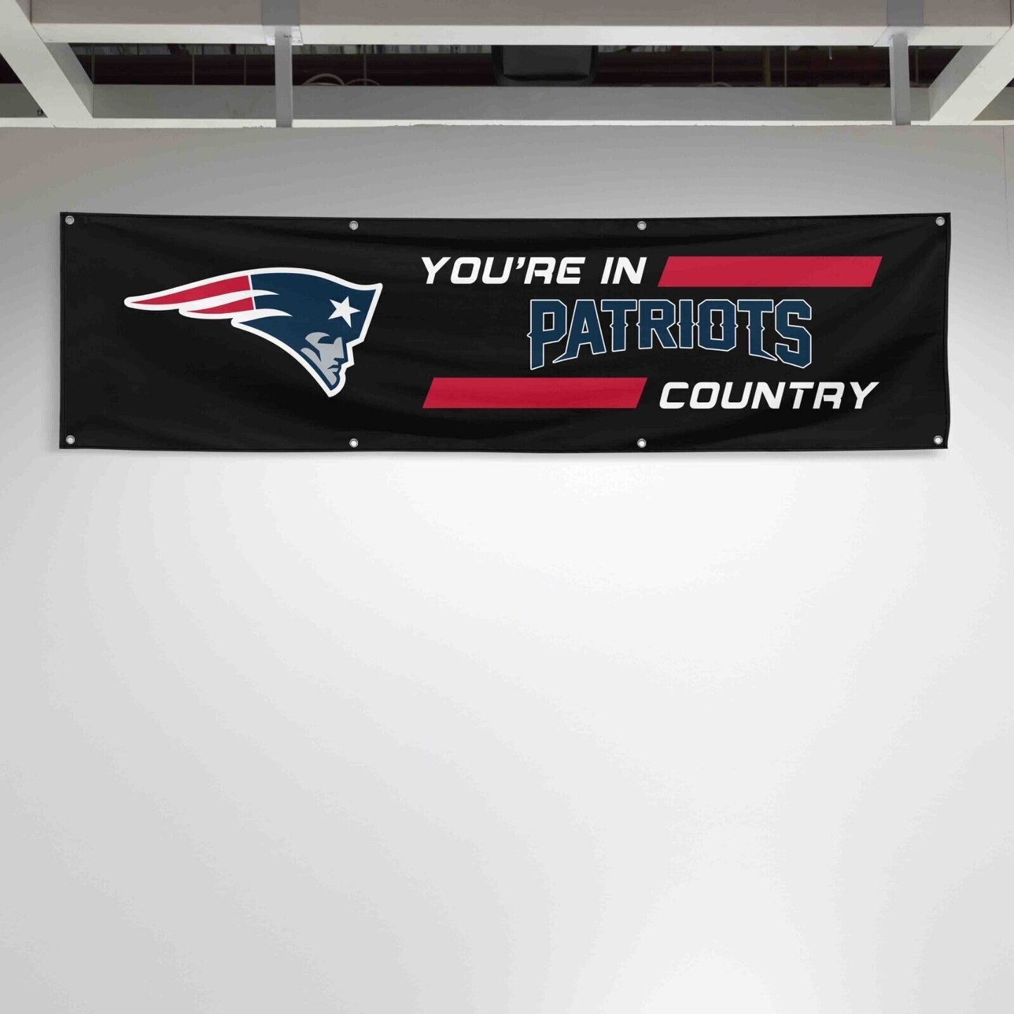 For New England Patriots Football Fans 2x8ft Flag You Are In Country Gift Banner