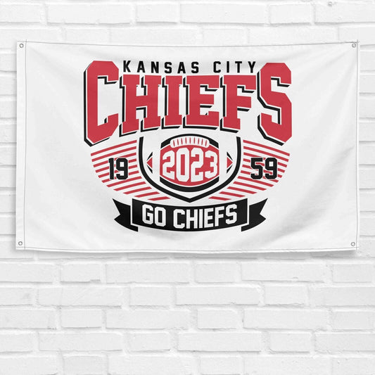 For Kansas City Chiefs Fans 3x5 ft Flag NFL Football Champions Gift Wall Banner