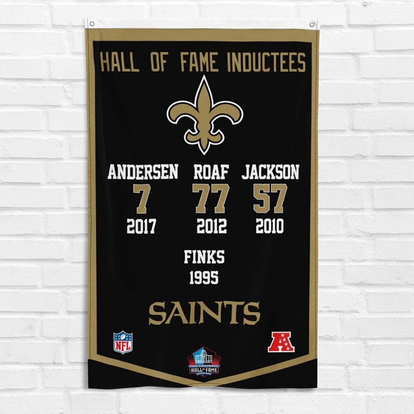 New Orleans Saints 3x5 ft Flag Hall of Fame Inductees NFL Super Bowl Banner