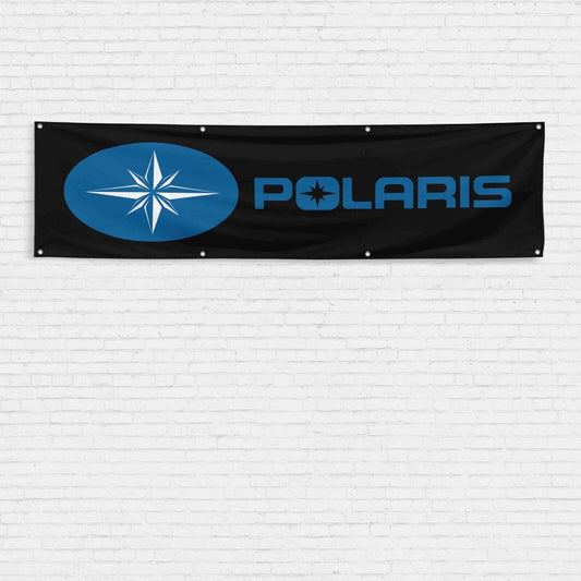 For Polaris Snowmobile Enthusiast 2x8 ft Flag ATV RZR Sportsman Off Road Banner