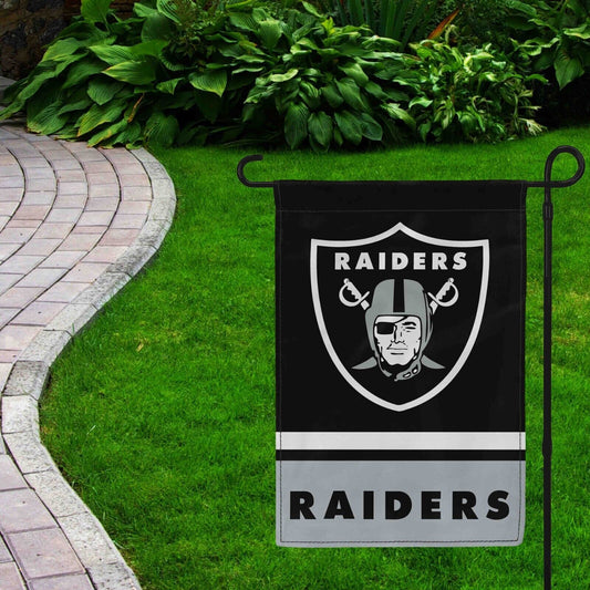 For Las Vegas Raiders Football Fans 12x18 Garden Flag Double Sided Yard Banner