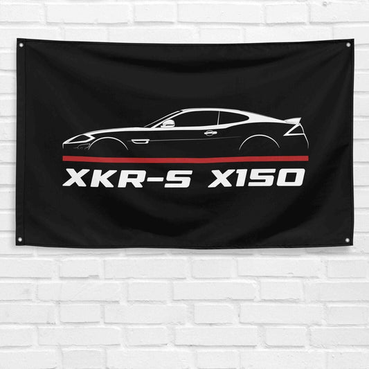 For XKR-S X150 2011-2014 Car Enthusiast 3x5 ft Flag Grandpa Dad Son Birthday Gift Man Cave Garage Wall Decor Banner