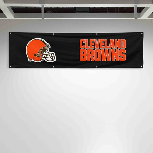 For Cleveland Browns Football Fans 2x8 ft Flag NFL Gift Man Cave Banner