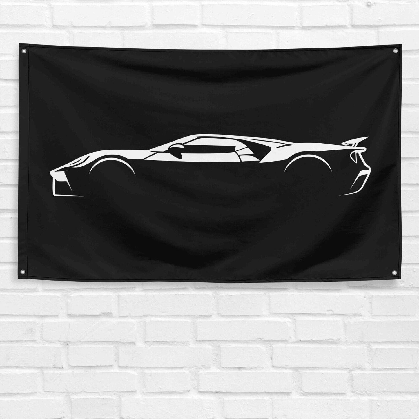 For GT40 Car Enthusiast 3x5 ft Flag Grandpa Dad Son Birthday Gift Man Cave Garage Wall Decor Banner