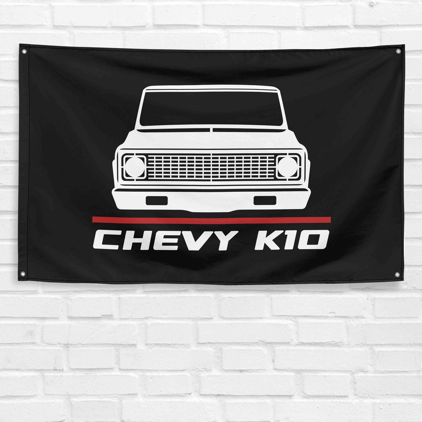 For Chevy K10 1970-74 Truck Enthusiast 3x5 ft Flag Grandpa Dad Son Birthday Gift Man Cave Garage Wall Decor Banner