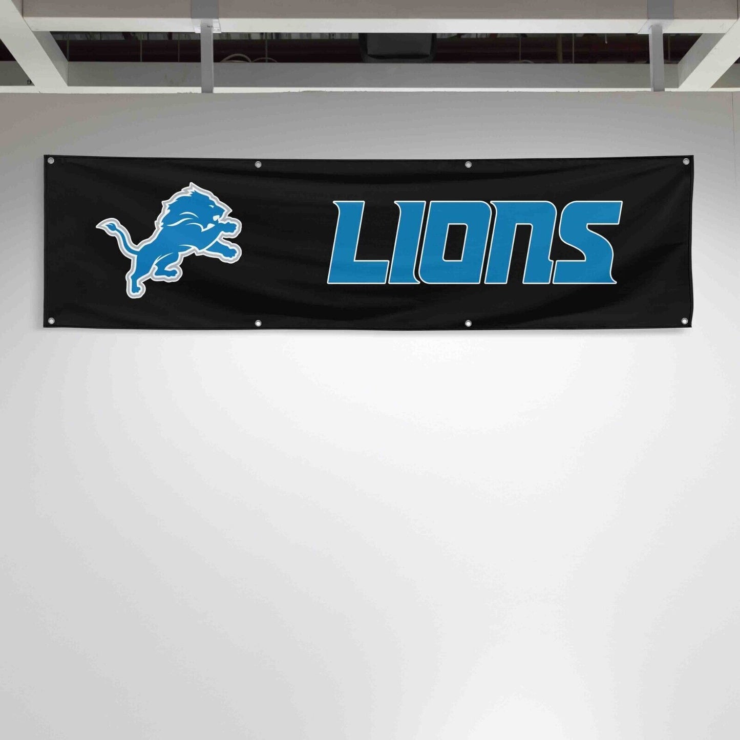 For Detroit Lions Football Fans 2x8 ft Flag NFL Gift Man Cave Banner