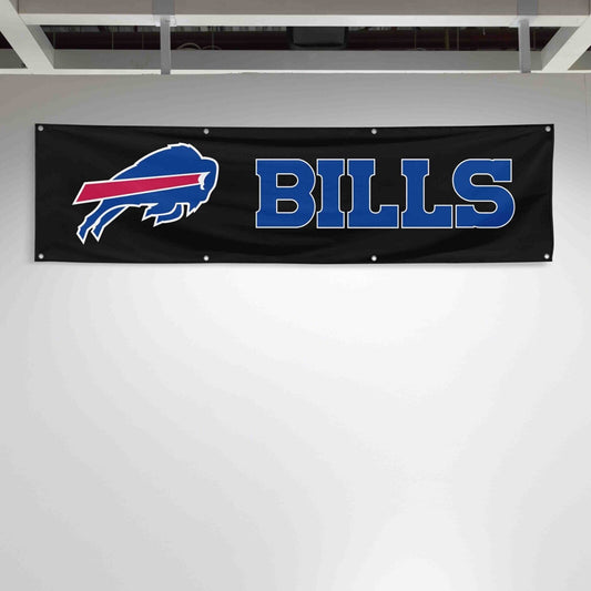 For Buffalo Bills Football Fans 2x8 ft Flag NFL Gift Man Cave Banner