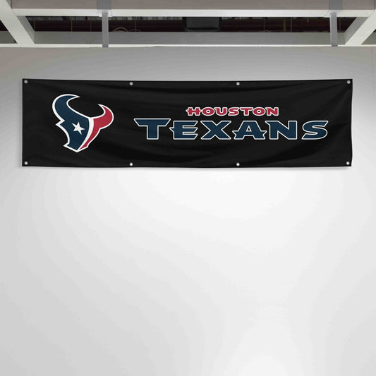 For Houston Texans Football Fans 2x8 ft Flag NFL Gift Man Cave Banner