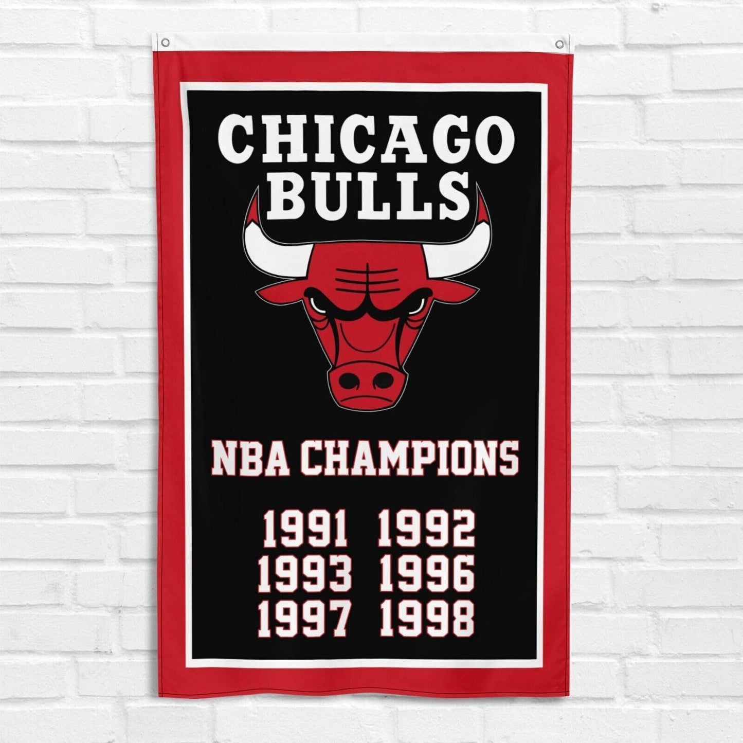 For Chicago Bulls Fans 3x5 ft Flag NBA Champions American Basketball Banner