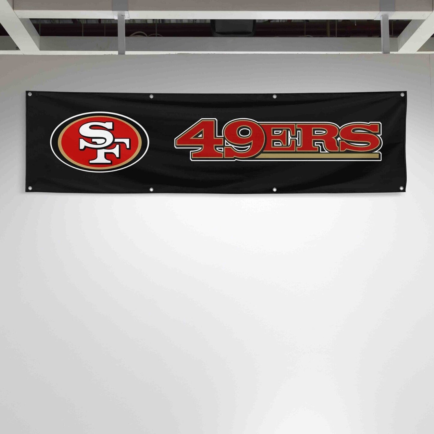 For San Francisco 49ers Football Fans 2x8 ft Flag NFL Gift Man Cave Banner