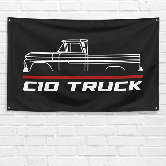 For Chevrolet C10 Truck 1963 Car Enthusiast 3x5 ft Flag Birthday Gift Banner