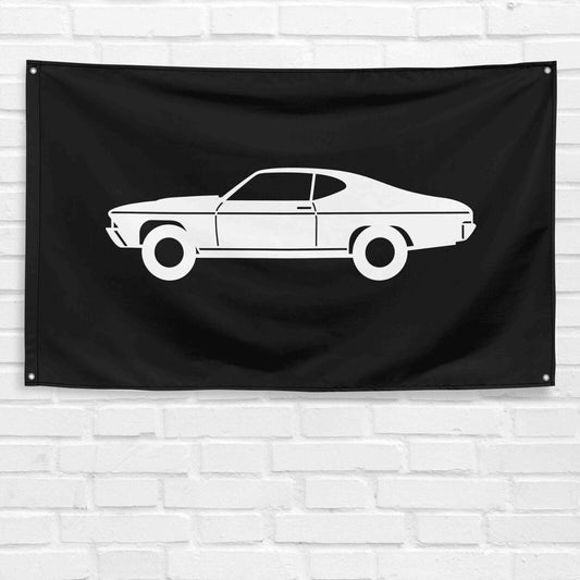 For Chevelle SS Muscle Car Enthusiast 3x5 ft Flag Grandpa Dad Son Birthday Gift Man Cave Garage Wall Decor Banner