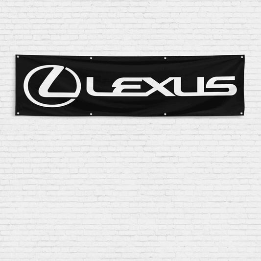 For Lexus Car Enthusiast 2x8 ft Flag Racing Show Garage Wall Decor Banner