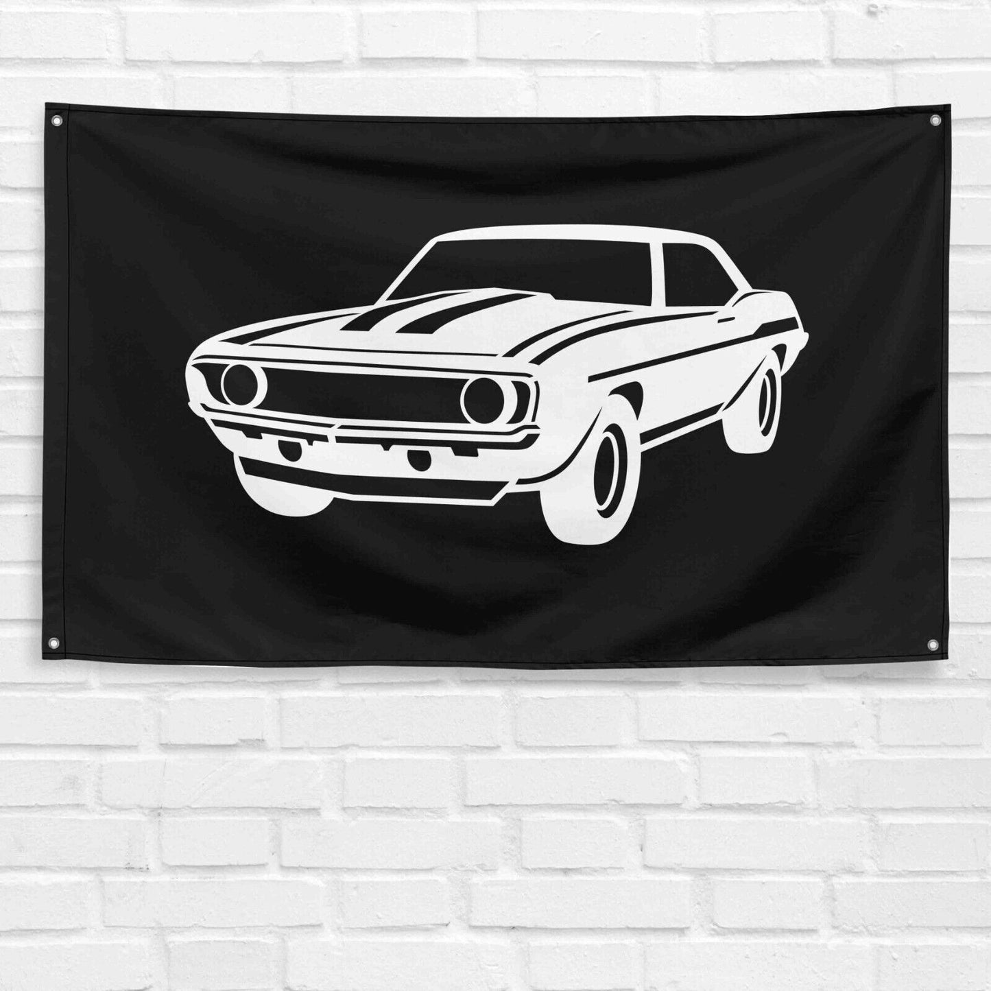 For Camaro Car Enthusiast 3x5 ft Flag Grandpa Dad Son Birthday Gift Man Cave Garage Wall Decor Banner