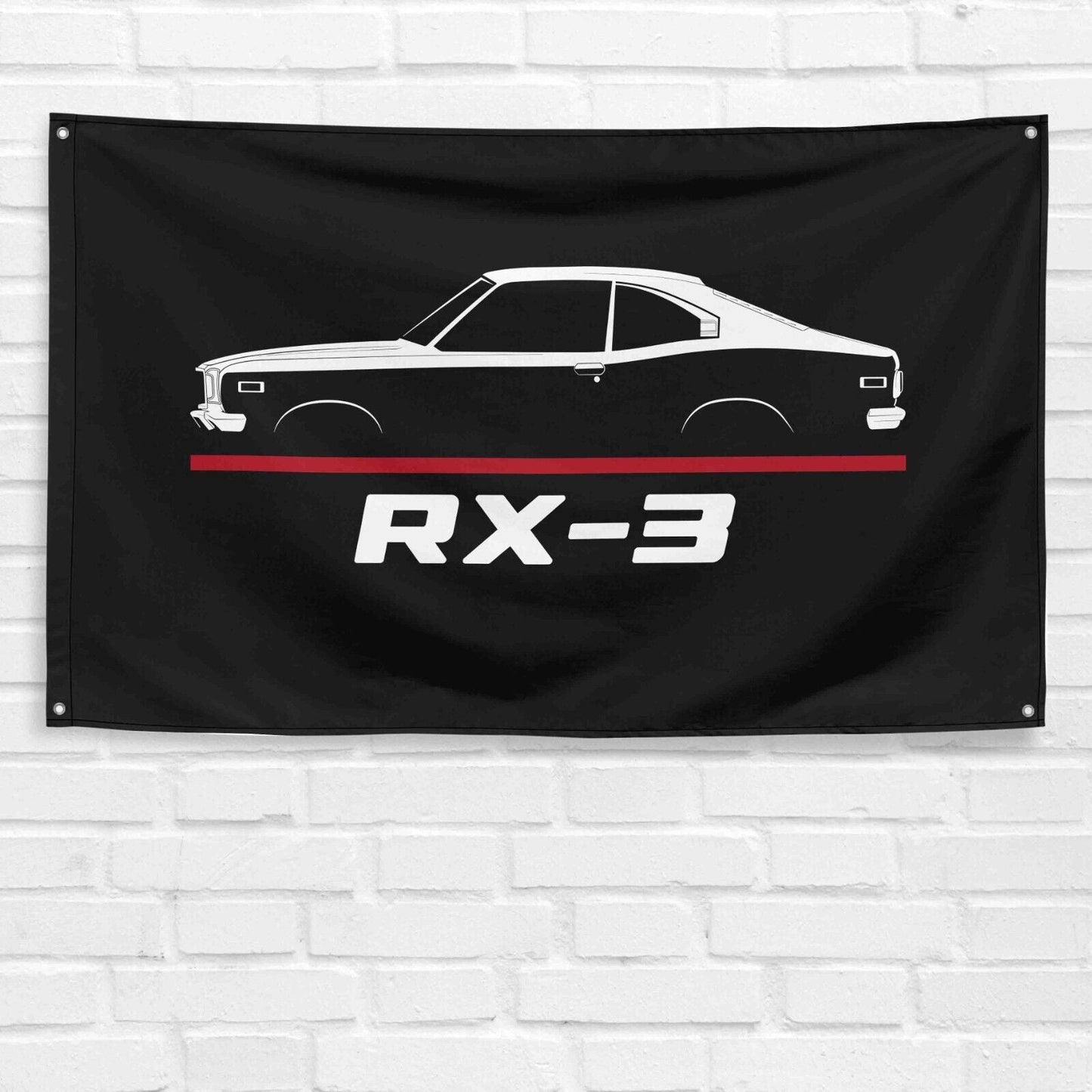 For RX-3 1971-1978 Car Enthusiast 3x5 ft Flag Grandpa Dad Son Birthday Gift Man Cave Garage Wall Decor Banner