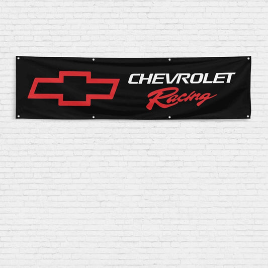 For Chevrolet Racing Car Truck Admirer 2x8 ft Flag Corvette Camaro Chevy Banner