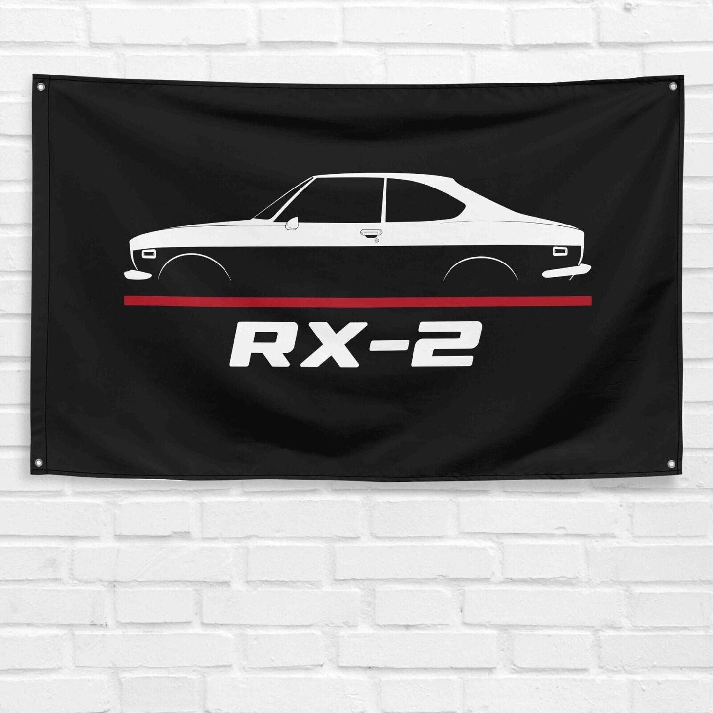 For RX-2 1971-1977 Car Enthusiast 3x5 ft Flag Grandpa Dad Son Birthday Gift Man Cave Garage Wall Decor Banner