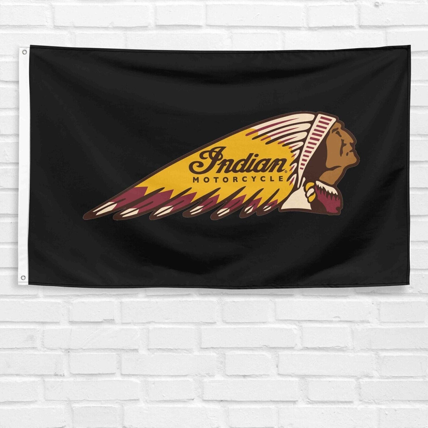 For Indian Motorcycle 3x5 ft Banner Car Racing Show Garage Wall Sign Flag