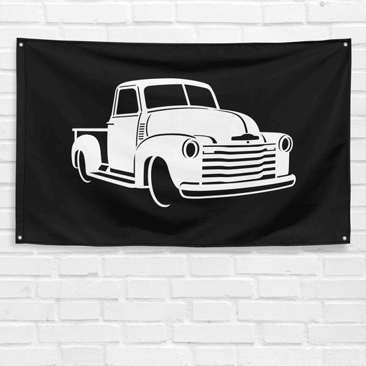 For Chevy 3100 Truck Enthusiast 3x5 ft Flag Grandpa Dad Son Birthday Gift Man Cave Garage Wall Decor Banner