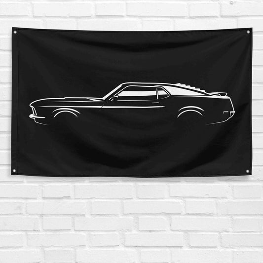 For Mustang Mach 1 1970 Car Enthusiast 3x5 ft Flag Grandpa Dad Son Birthday Gift Man Cave Garage Wall Decor Banner