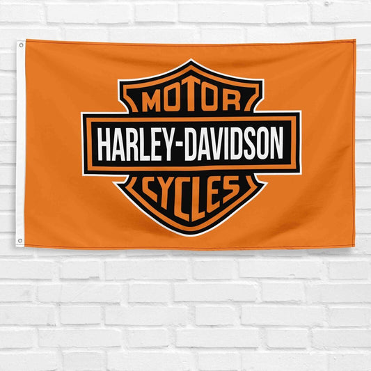 For Harley Davidson Motorcycle Enthusiast 3x5 ft Flag Vintage Garage Wall Banner