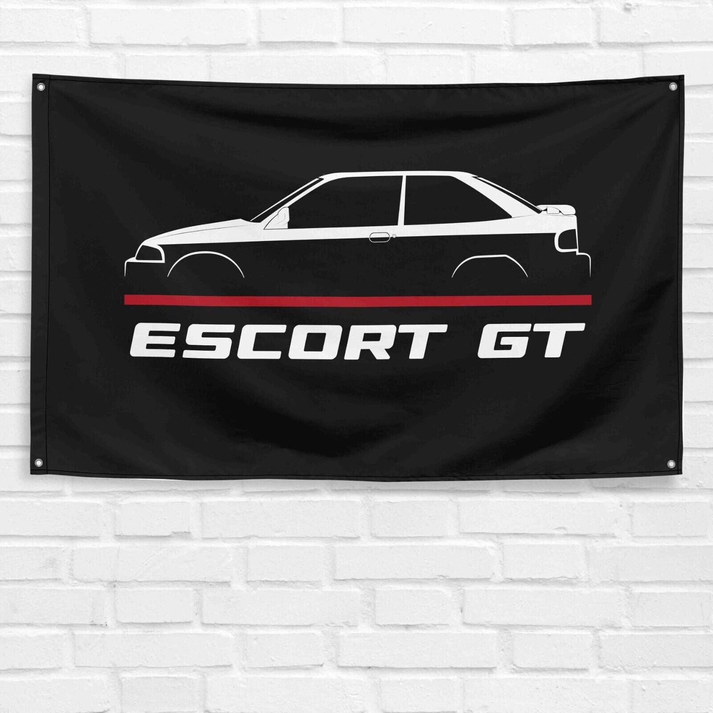 For Escort GT 1993-1996 Car Enthusiast 3x5 ft Flag Grandpa Dad Son Birthday Gift Man Cave Garage Wall Decor Banner