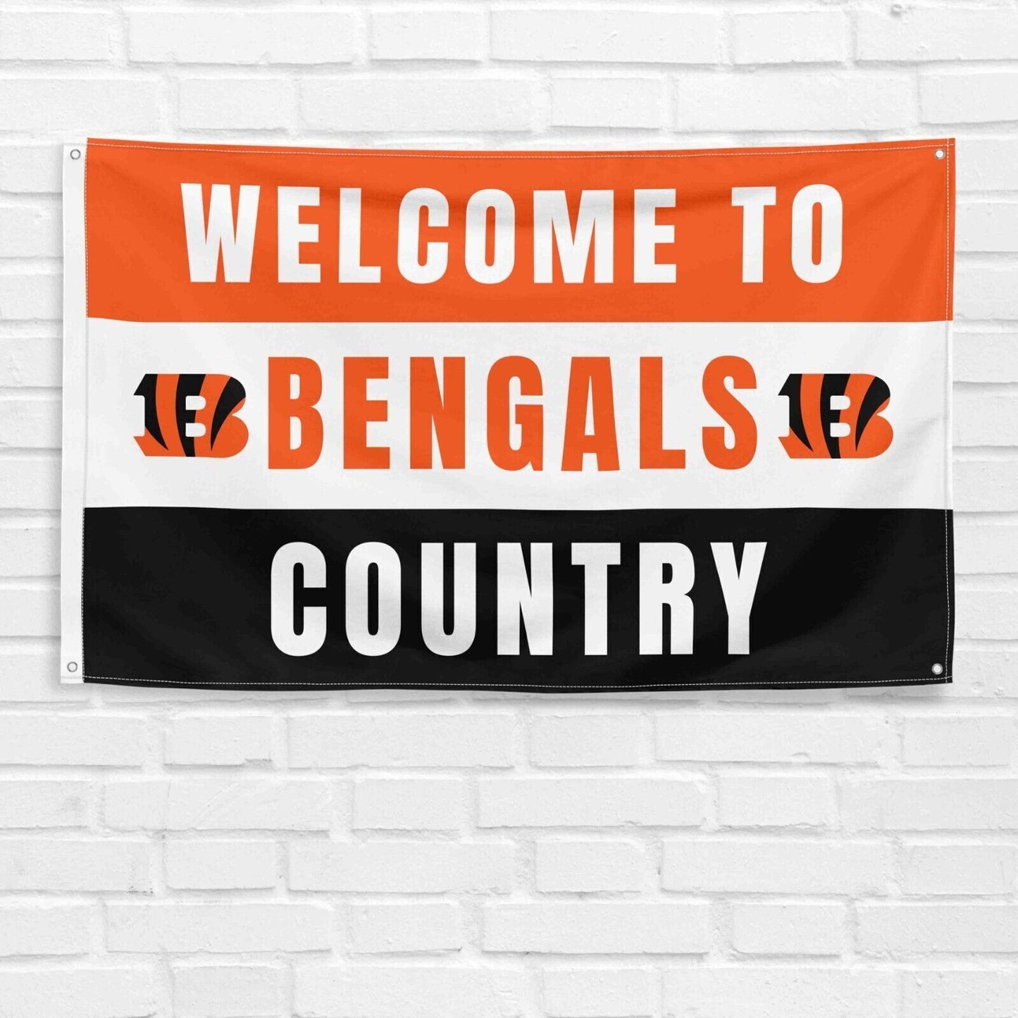 For Cincinnati Bengals Football Fans 3x5 ft Flag NFL Gift Welcome Banner