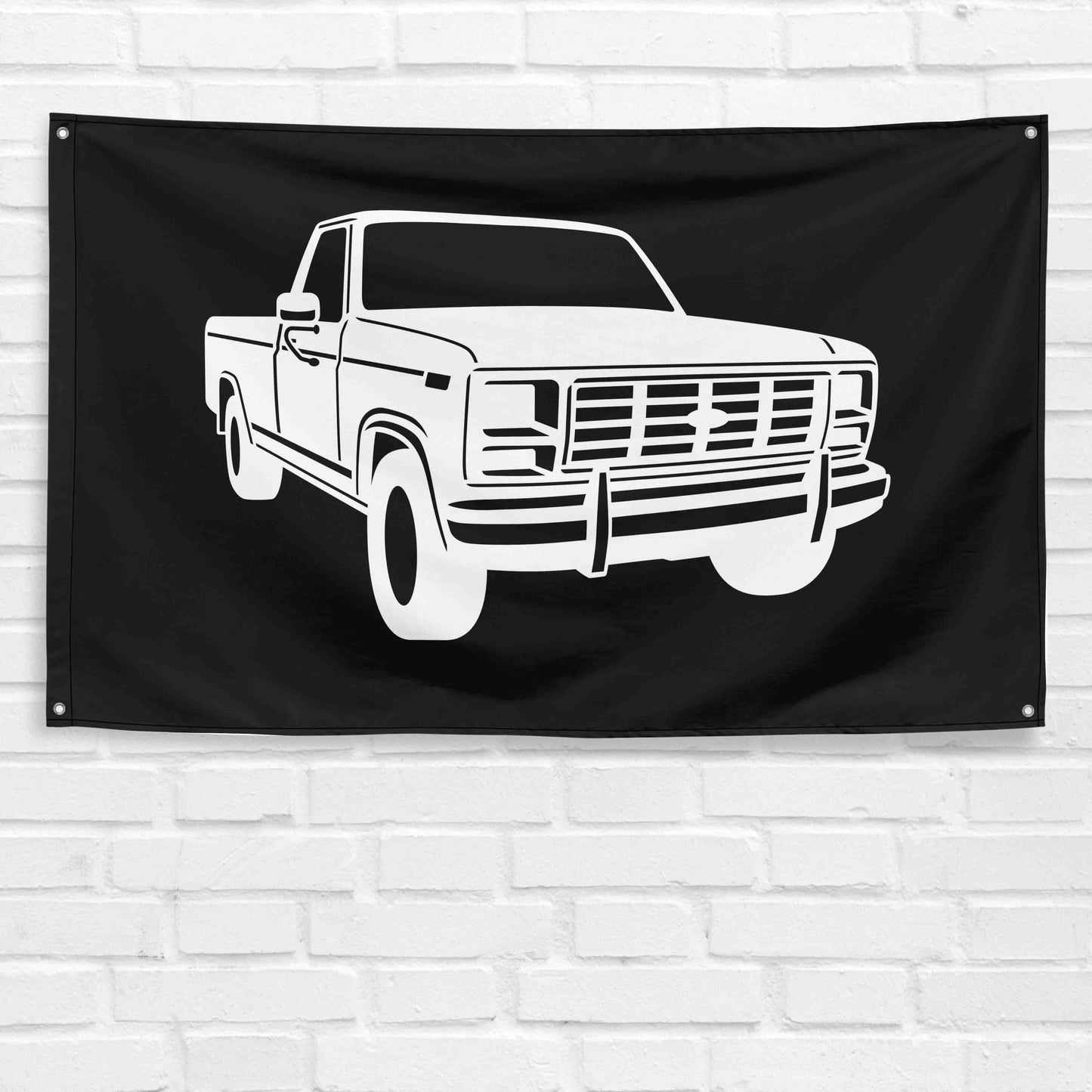 For F150 1980 Pickup Truck Enthusiast 3x5 ft Flag Grandpa Dad Son Birthday Gift Man Cave Garage Wall Decor Banner