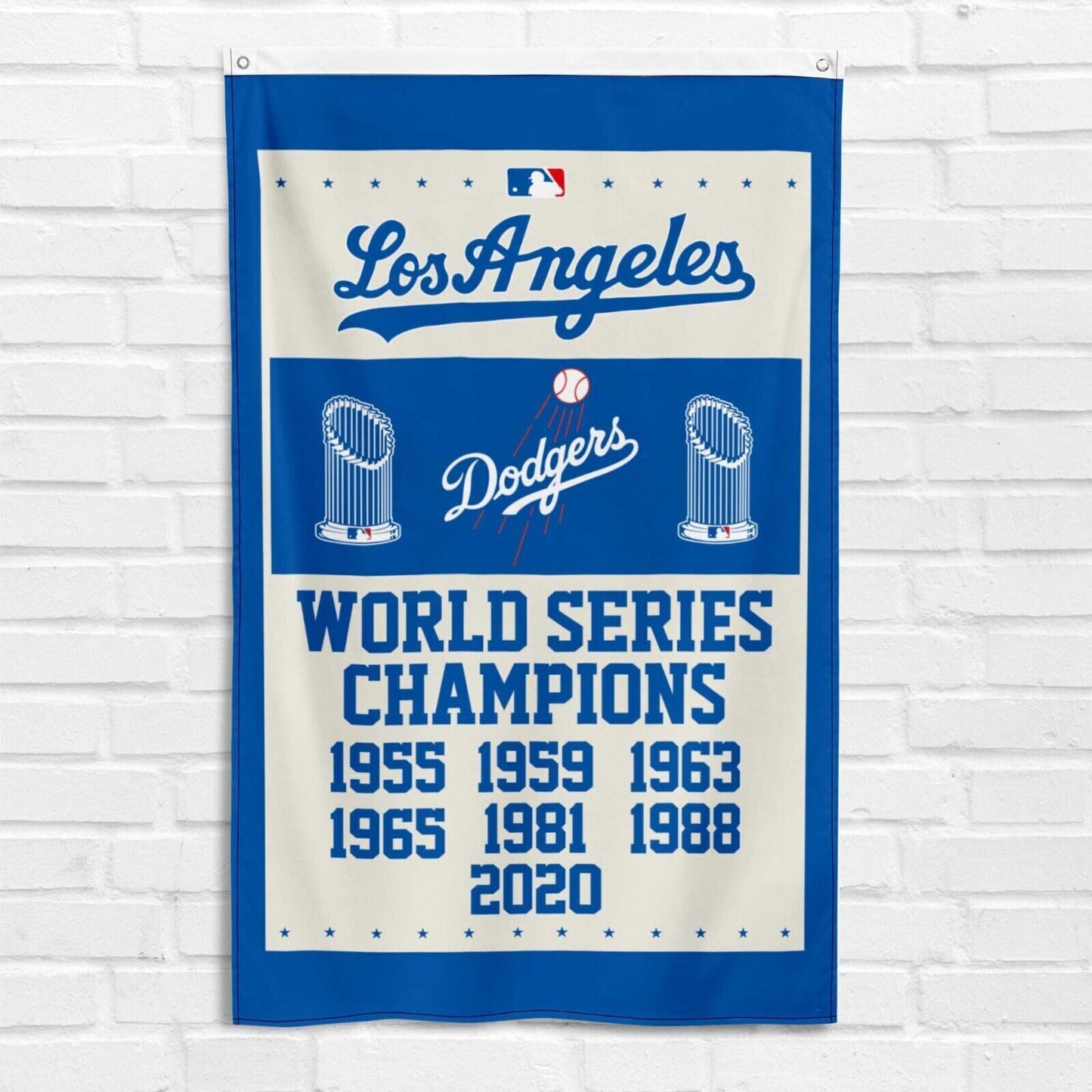 For Los Angeles Dodgers Fans 3x5 ft Flag LA MLB Baseball World Series Banner