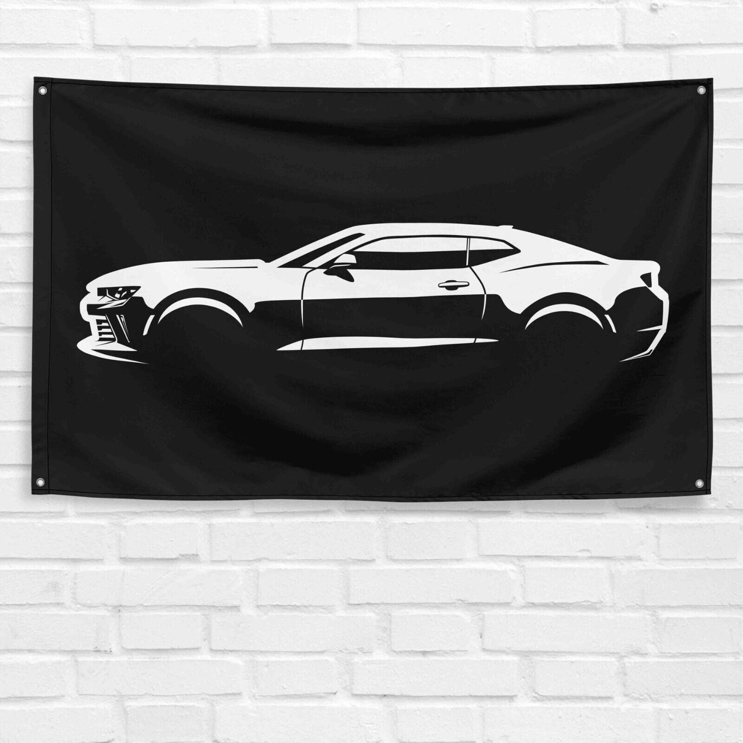 For Camaro 2016 Car Enthusiast 3x5 ft Flag Grandpa Dad Son Birthday Gift Man Cave Garage Wall Decor Banner