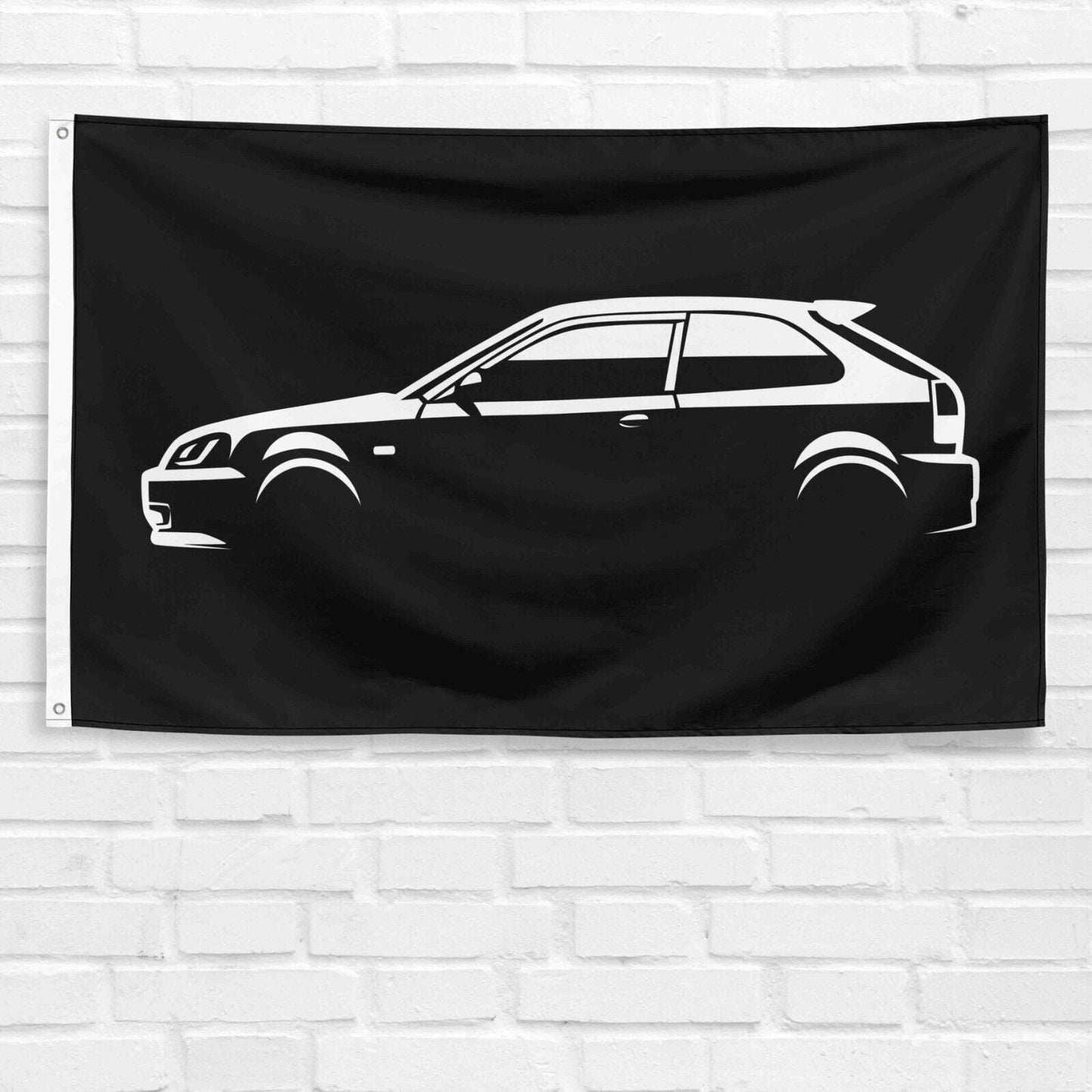 For Civic EK Hatch Car Enthusiast 3x5 ft Flag Grandpa Dad Son Birthday Gift Man Cave Garage Wall Decor Banner