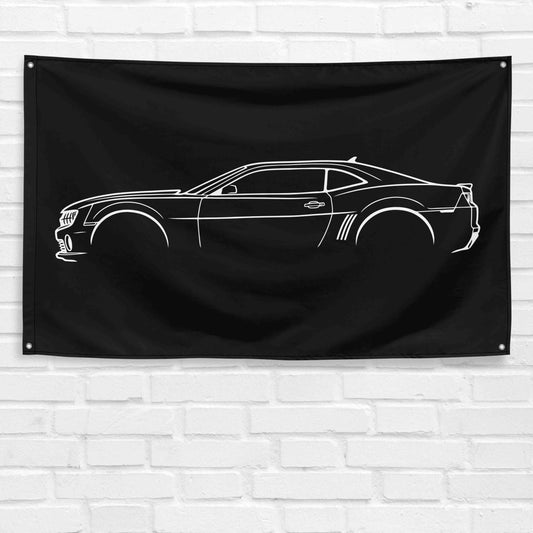 For Camaro SS 2010 Car Enthusiast 3x5 ft Flag Grandpa Dad Son Birthday Gift Man Cave Garage Wall Decor Banner