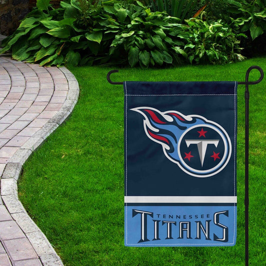 For Tennessee Titans Football Fans 12x18 Garden Flag Double Sided Yard Banner