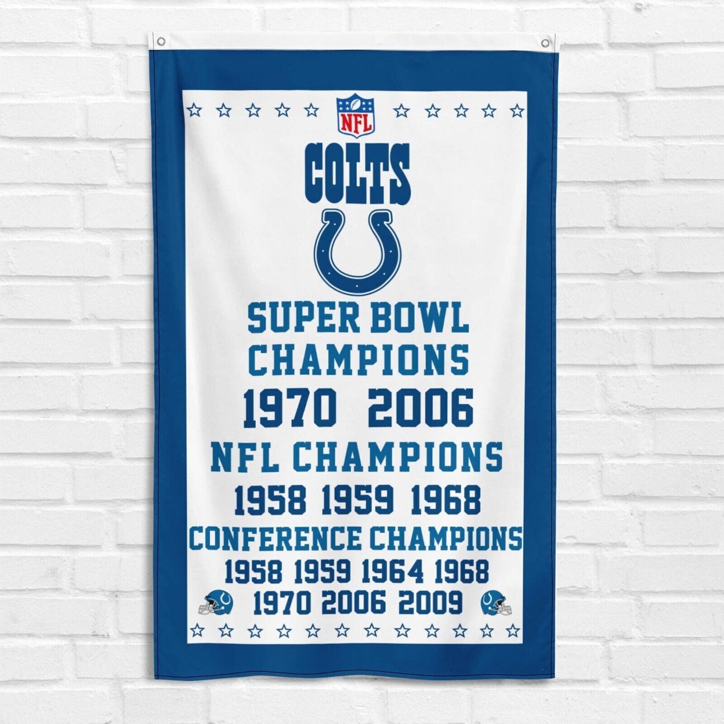 For Indianapolis Colts 3x5 ft Flag Football NFL Super Bowl Champions Banner