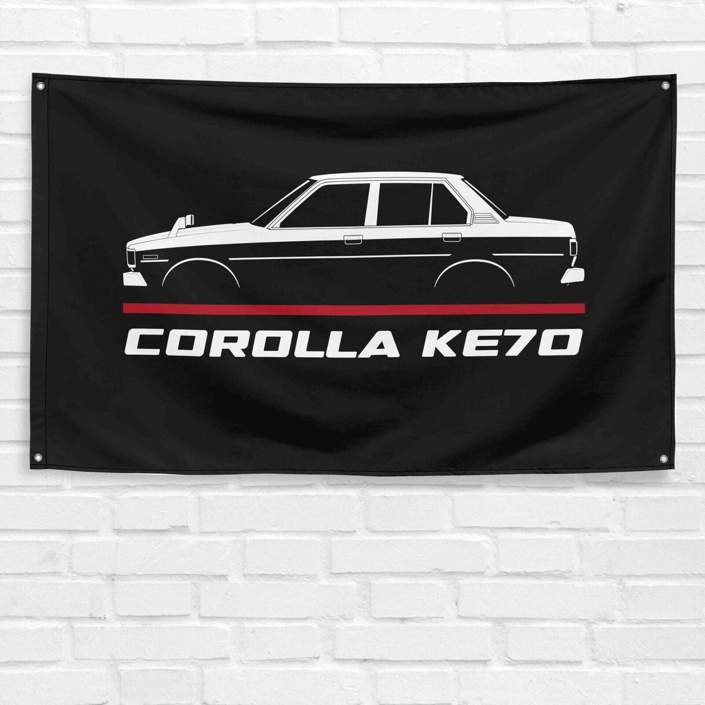 For Corolla KE70 1979-1982 Car Enthusiast 3x5 ft Flag Grandpa Dad Son Birthday Gift Man Cave Garage Wall Decor Banner