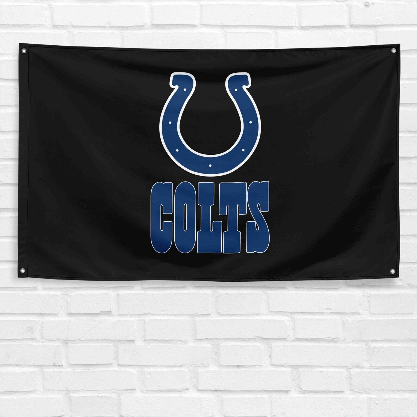 For Indianapolis Colts Football Fans 3x5 ft Black Flag NFL Gift Banner