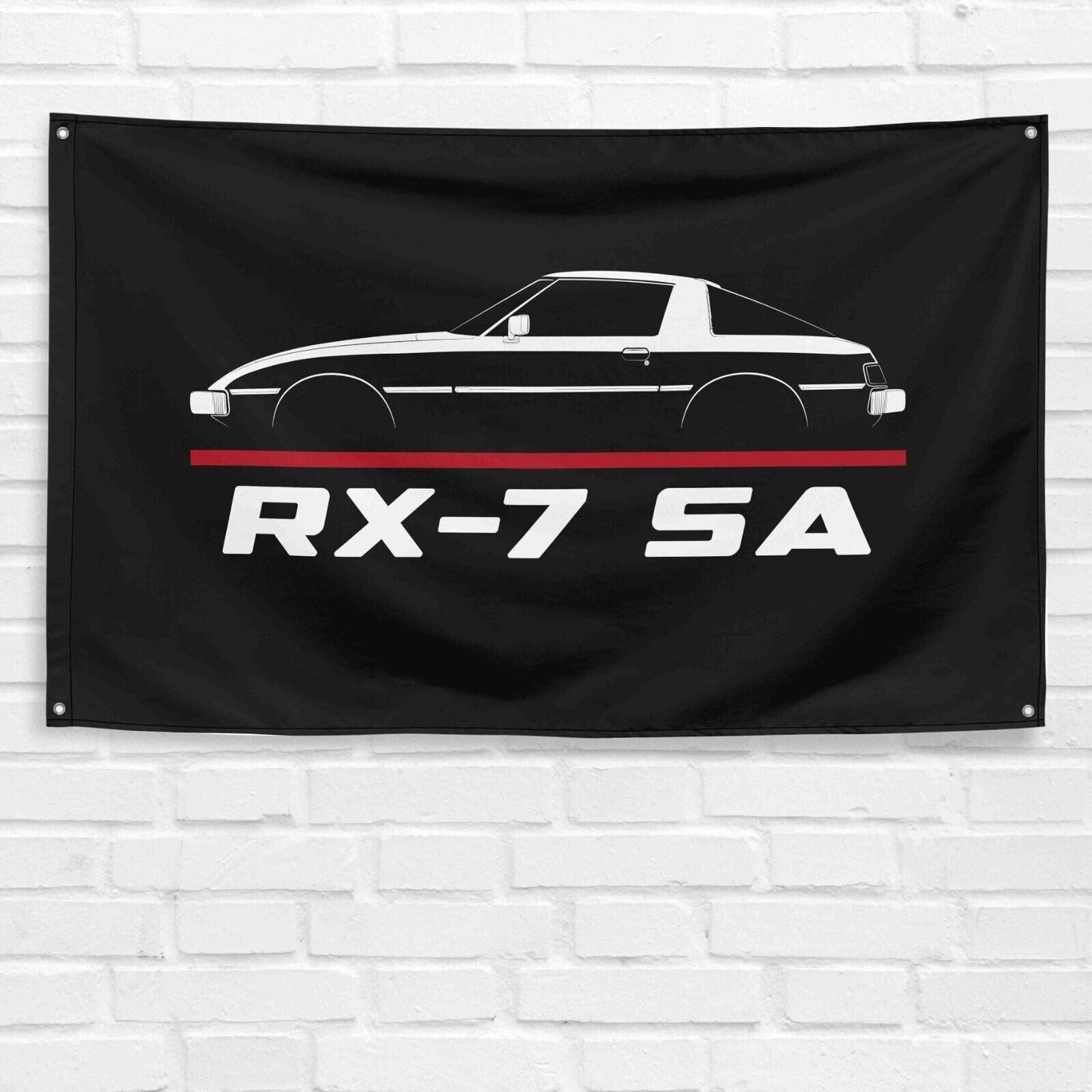 For RX-7 SA 1978-1985 Car Enthusiast 3x5 ft Flag Grandpa Dad Son Birthday Gift Man Cave Garage Wall Decor Banner