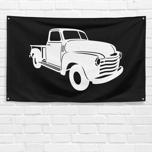 For Chevy 3600 1948-50 Truck Enthusiast 3x5 ft Flag Grandpa Dad Son Birthday Gift Man Cave Garage Wall Decor Banner