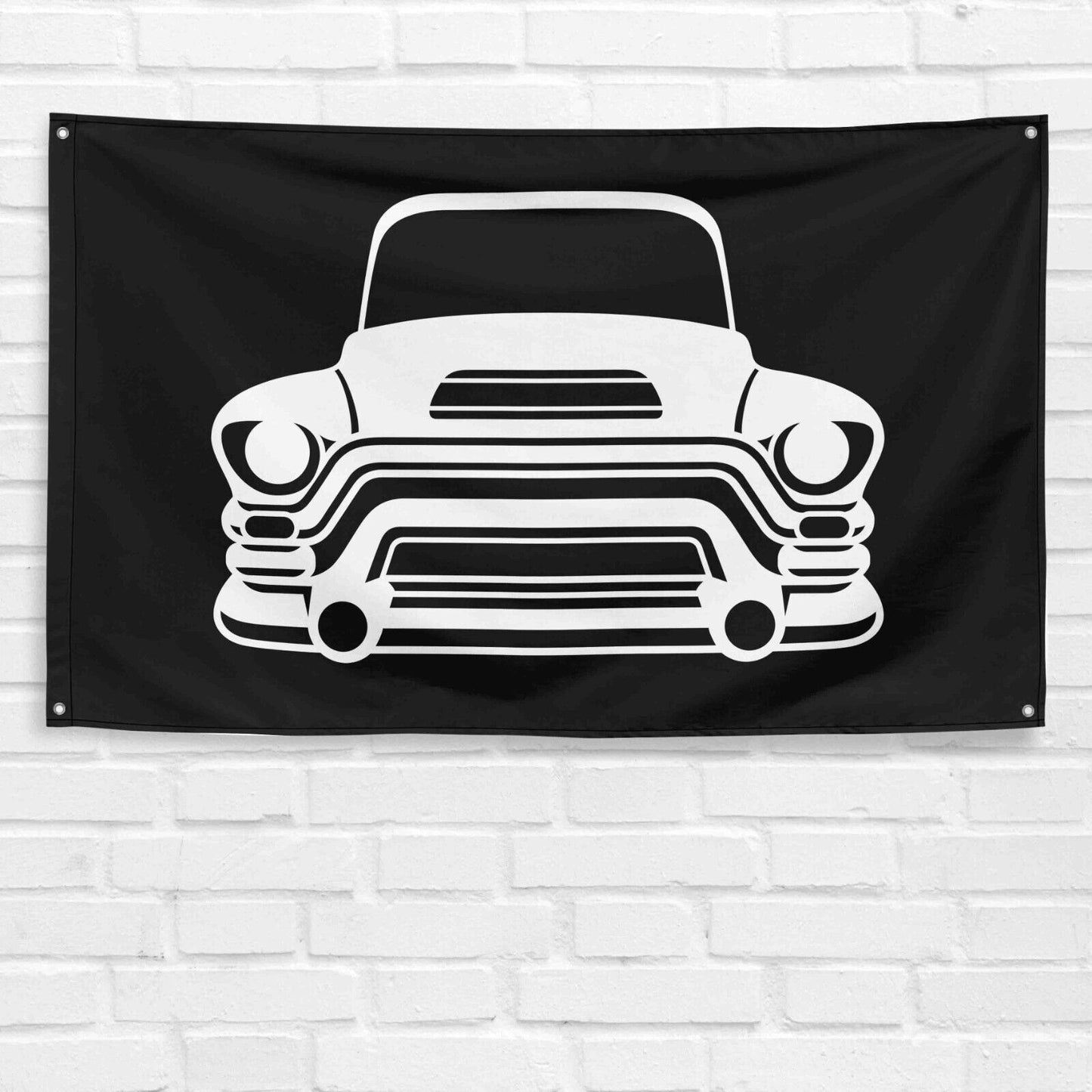 For 100 1955 Car Enthusiast 3x5 ft Flag Grandpa Dad Son Birthday Gift Man Cave Garage Wall Decor Banner