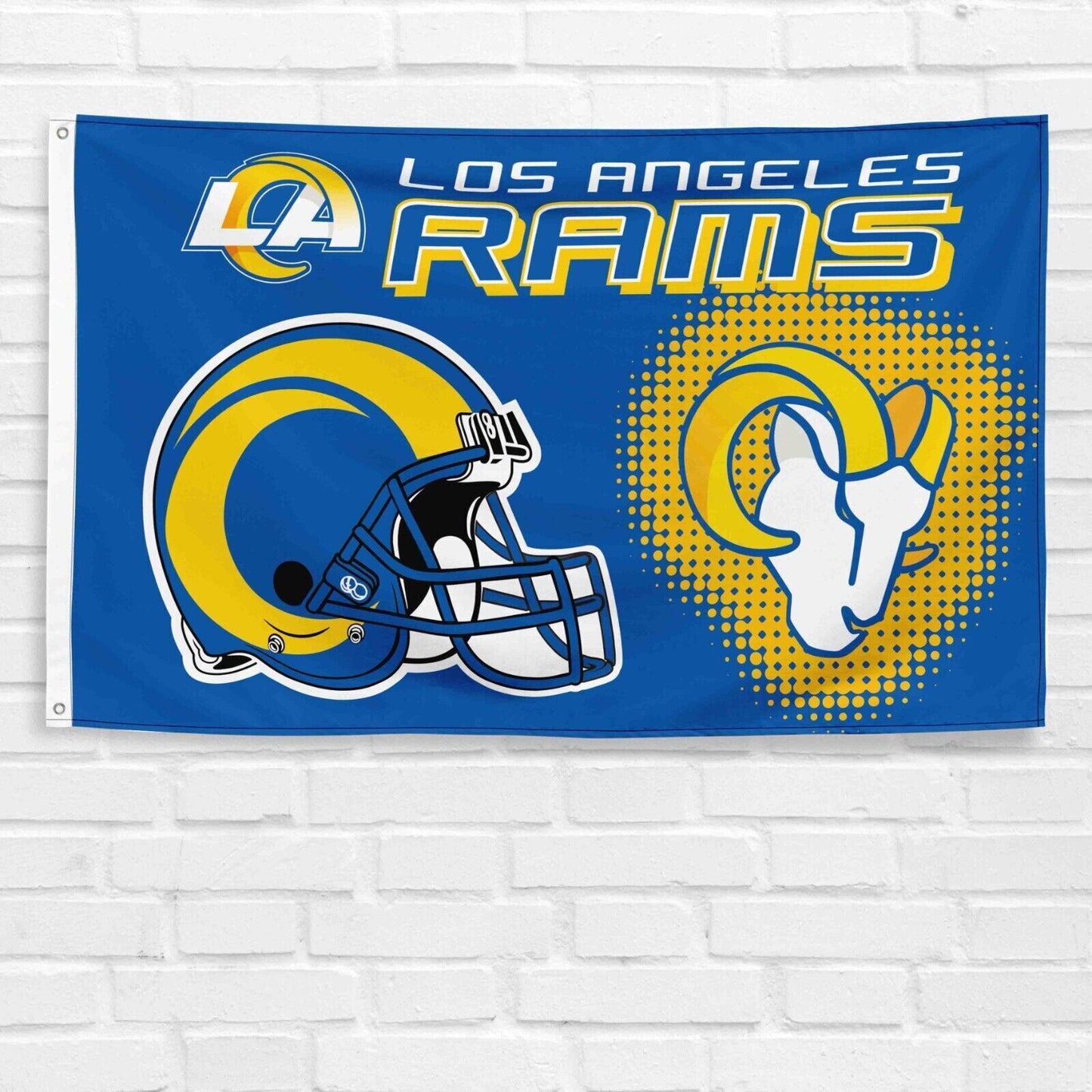 Los Angeles Rams 3x5 ft Flag NFL Super Bowl LVI Champions LA OBJ KUPP MVP Banner