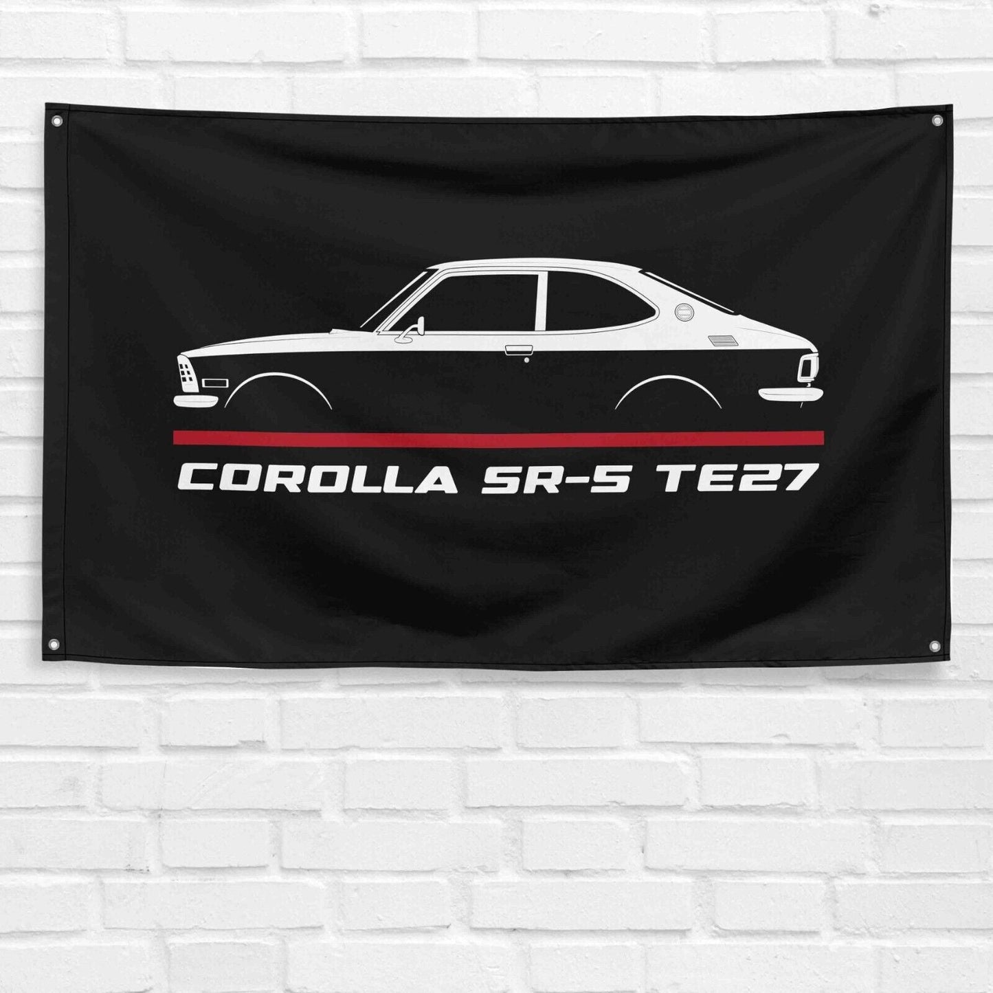 For Corolla SR-5 TE27 1970-1973 Car Enthusiast 3x5 ft Flag Grandpa Dad Son Birthday Gift Man Cave Garage Wall Decor Banner