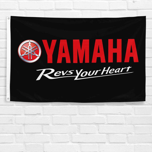 For Yamaha Motorcycle Fans 3x5 ft Flag Motorcycle Motocross Bike Moto GP Banner