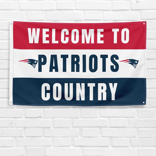 For New England Patriots Football Fans 3x5 ft Flag NFL Gift Welcome Banner