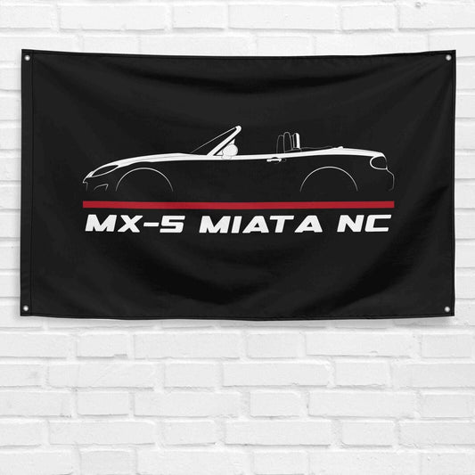 For MX-5 Miata NC 2005-2015 Car Enthusiast 3x5 ft Flag Grandpa Dad Son Birthday Gift Man Cave Garage Wall Decor Banner