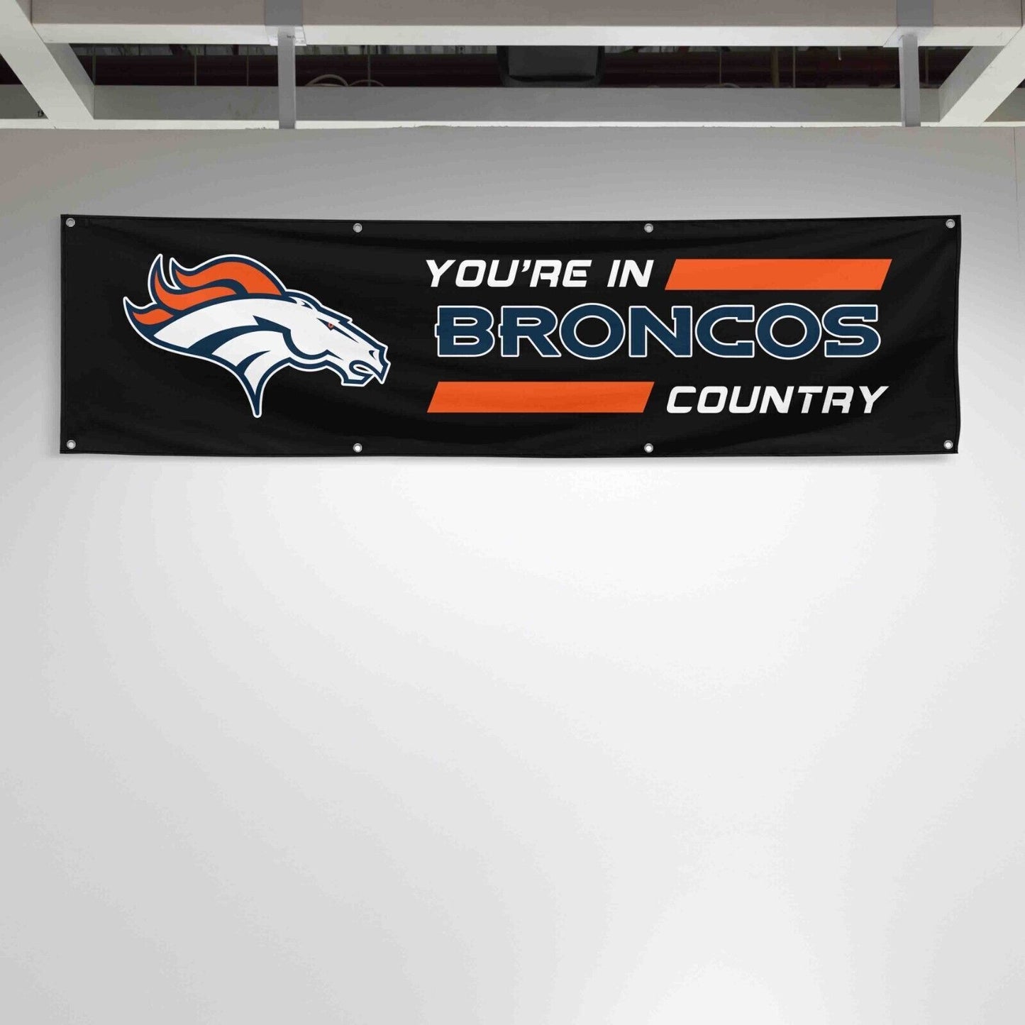 For Denver Broncos Football Fans 2x8 ft Flag You Are In Country Gift Banner